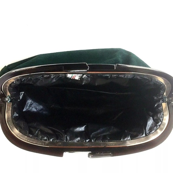 Vintage Vanessa Genuine Leather Suede Clutch Bag - Picture 3 of 7